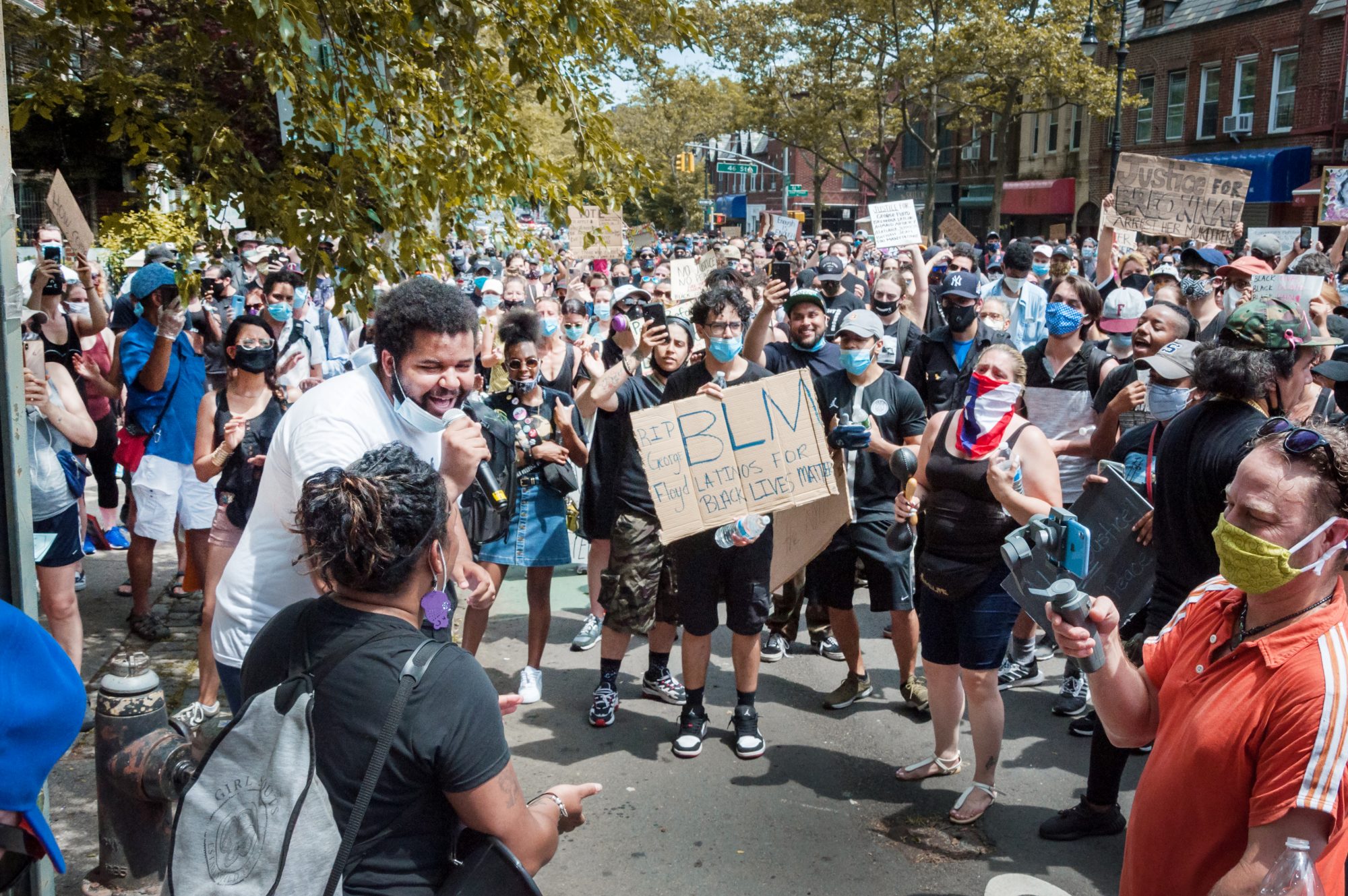 Group gathers at Black Lives Matter Demonstration