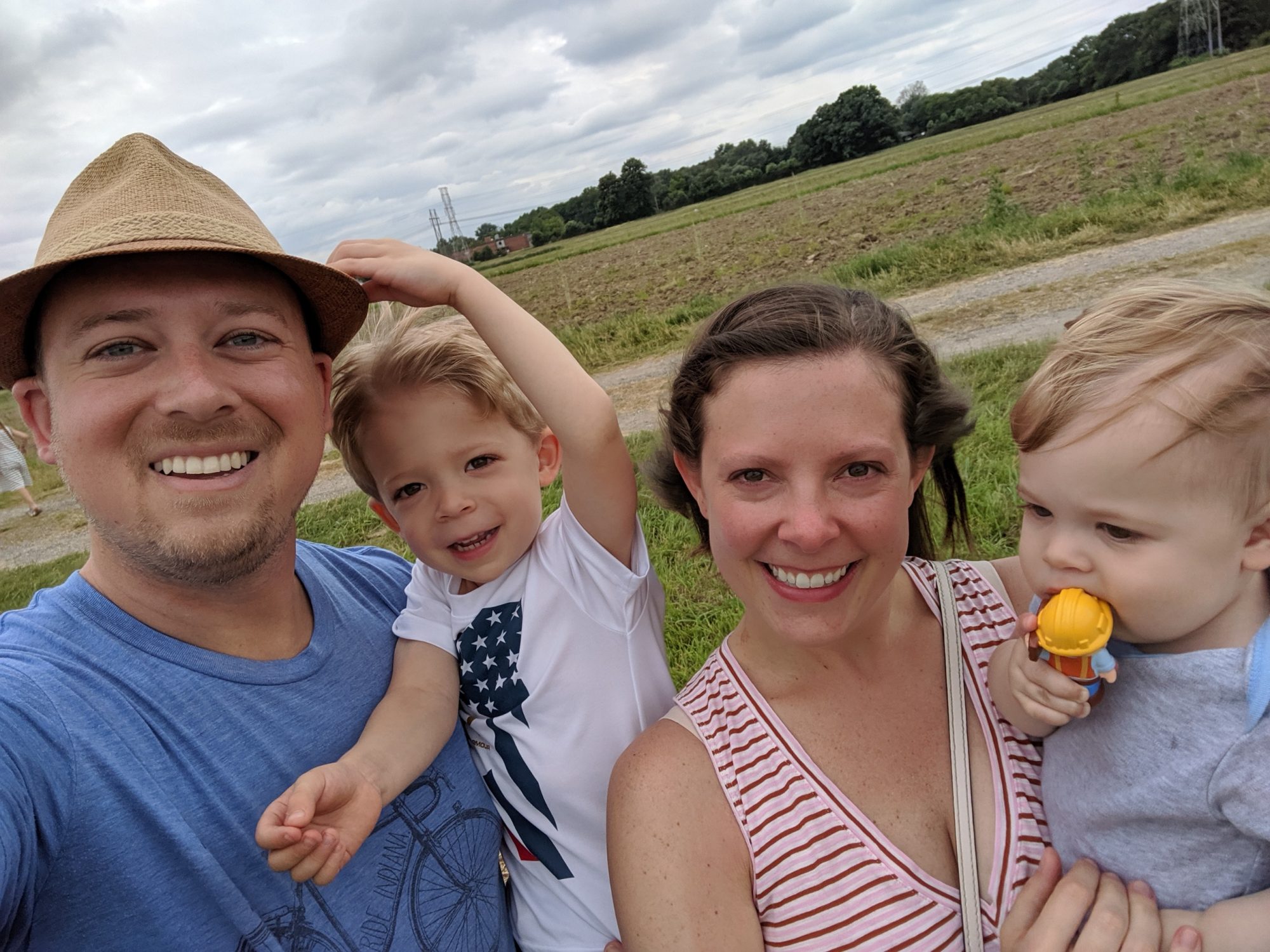 The author and her family.