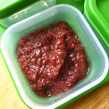 freeze cherry puree