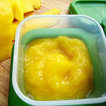 freeze mango puree