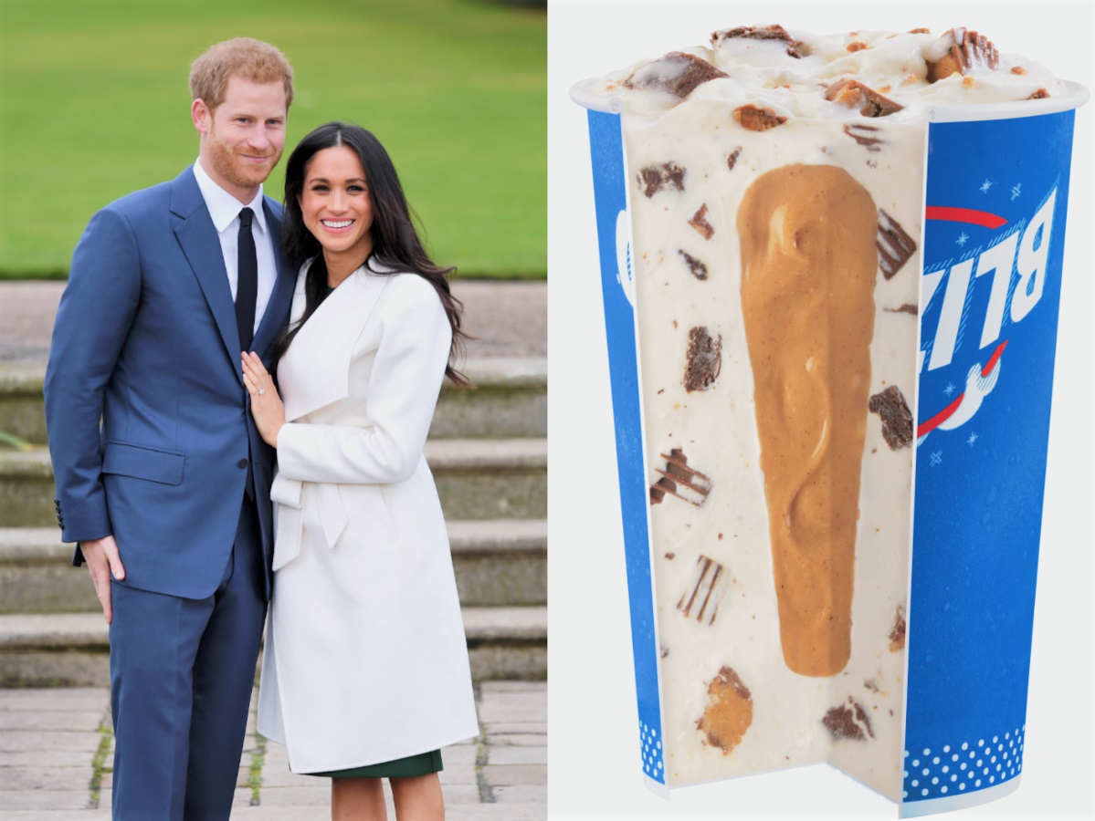 Prince Harry Meghan Markle Dairy Queen Royal Blizzard