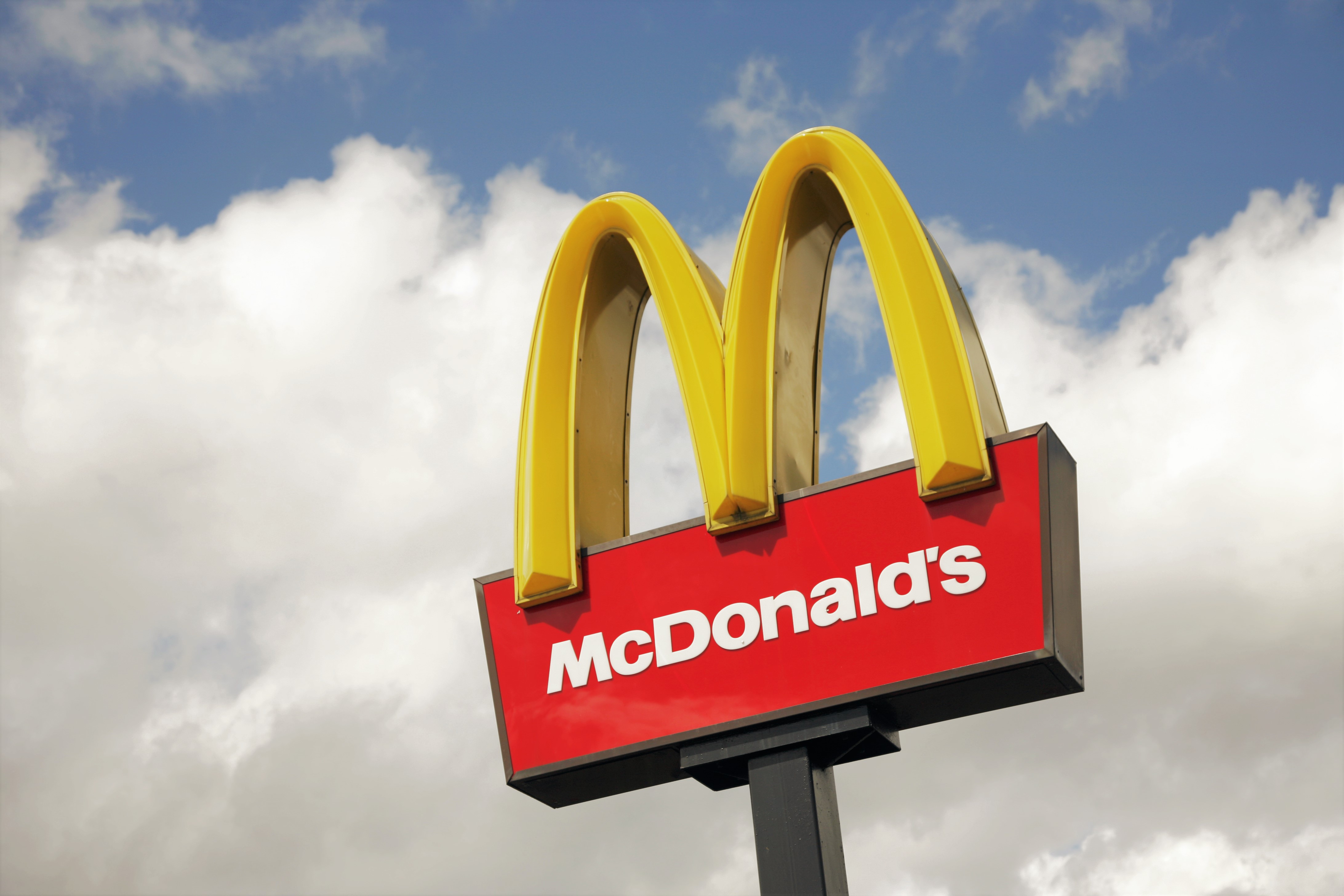 McDonalds Sign Sky Clouds